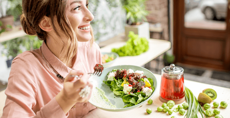 Relation between gut-healthy food and healthy skin