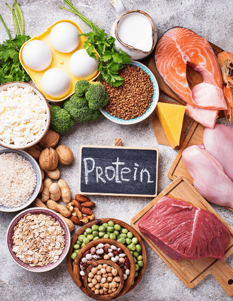 High-protein Indian foods like lentils, eggs, and paneer showing daily protein sources for energy and muscle health.